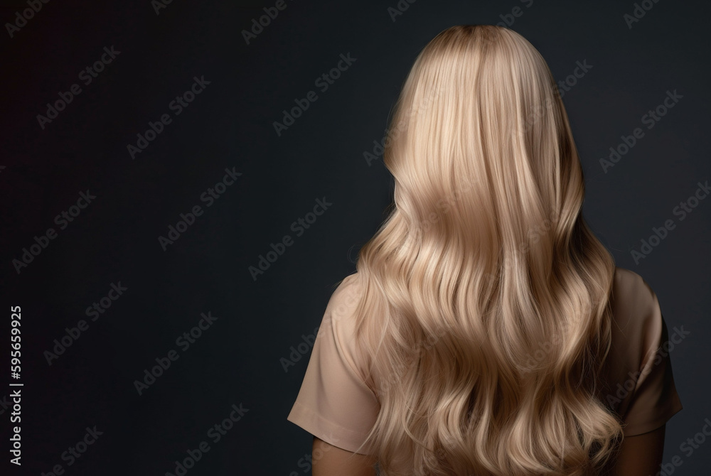 Beautiful Woman: Flowing Long Blonde Hair Beautiful Woman: Flowing Long Blonde Hair