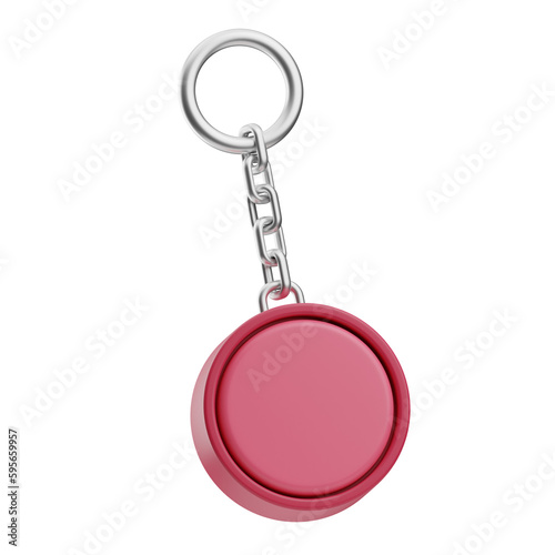 branding key chain 3d illustration