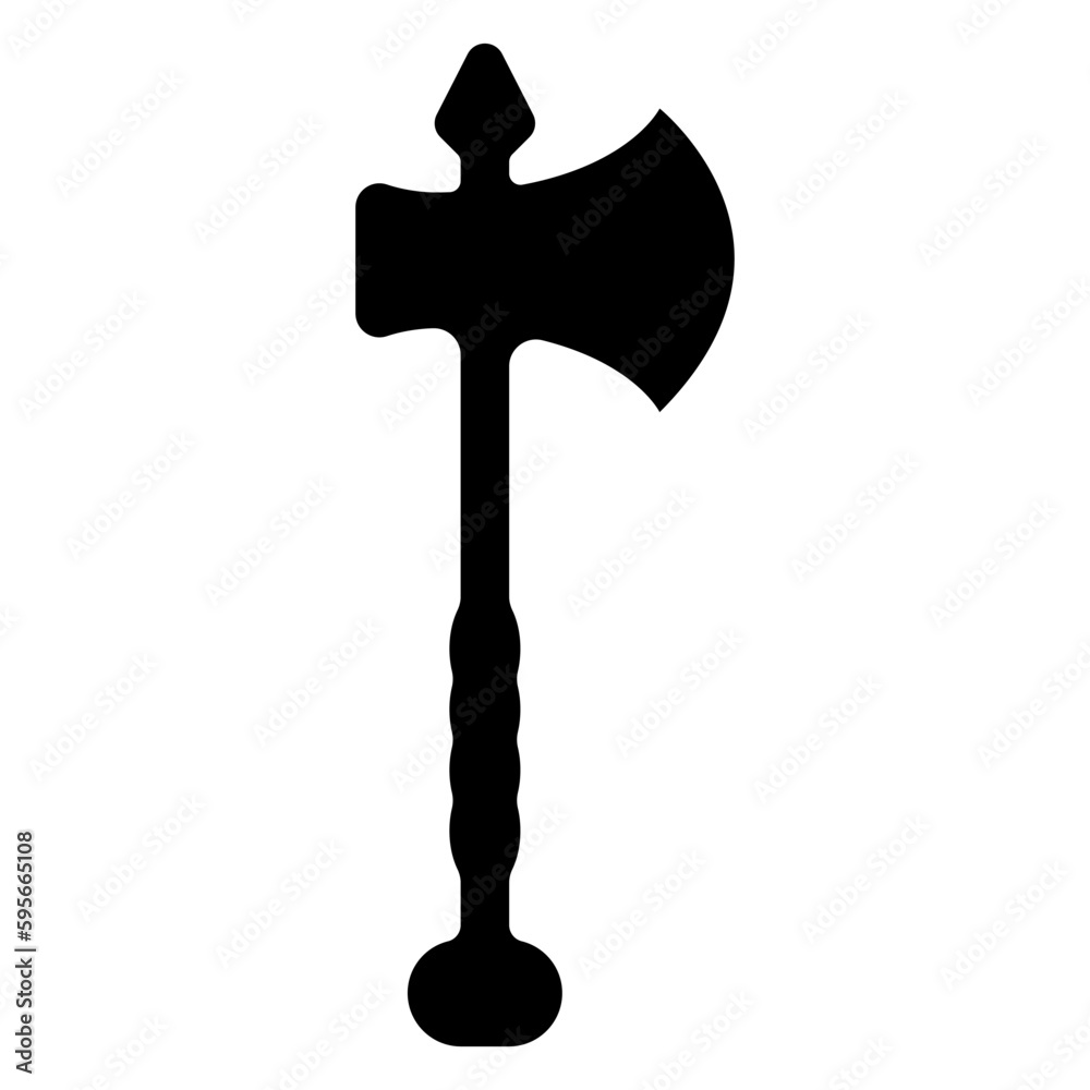Battle ax vector. Scandinavian Viking battle ax vector. Forest ax vector. Cold weapon icon. Battle ax vector. Scandinavian Viking battle ax vector. Forest ax vector. Cold weapon icon.