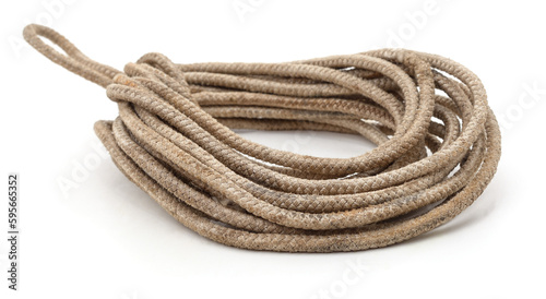 Coiled old rope.