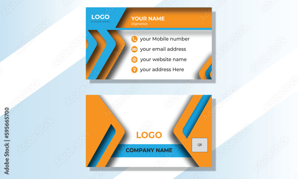 This Business Card Template Design is for business promotion, expansion ...