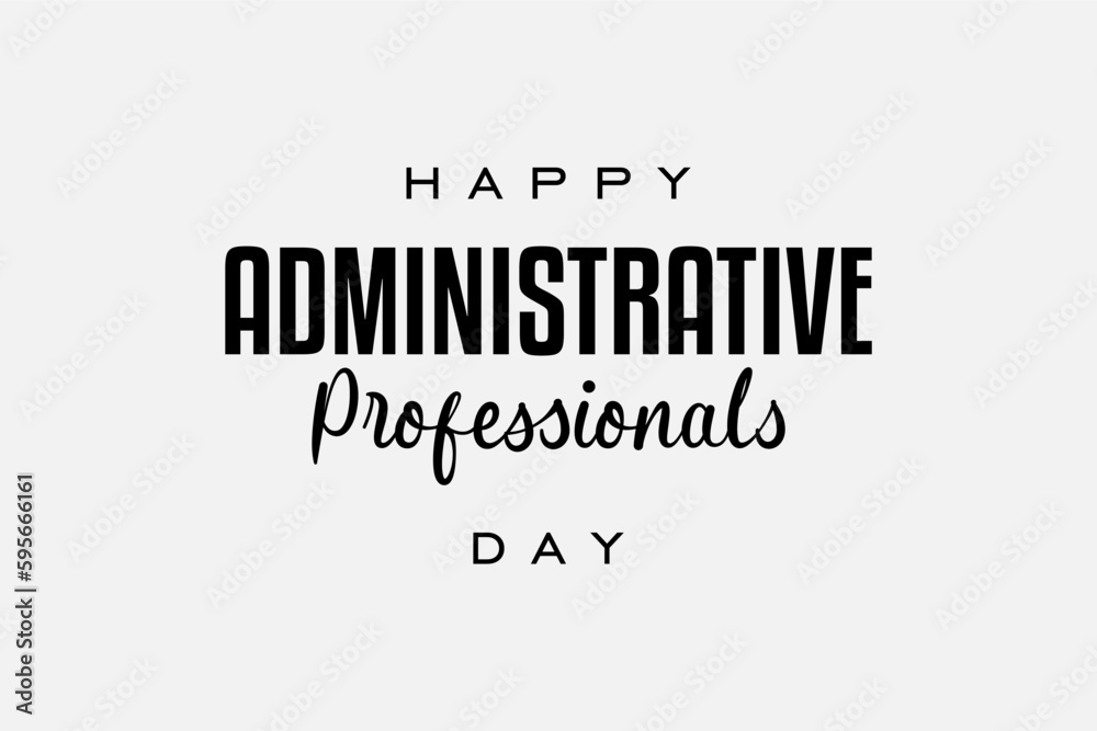 Vecteur Stock Administrative Professionals Day, Secretaries Day or