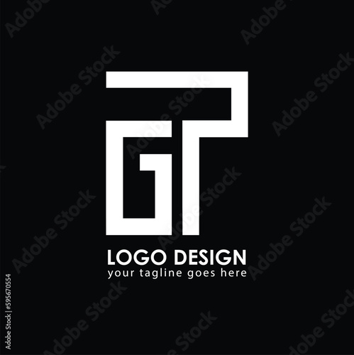 GP GP Logo Design, Creative Minimal Letter GP GP Monogram