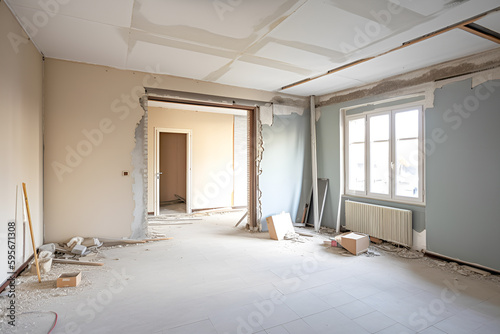 apartment not renovated room before renovation generative ai