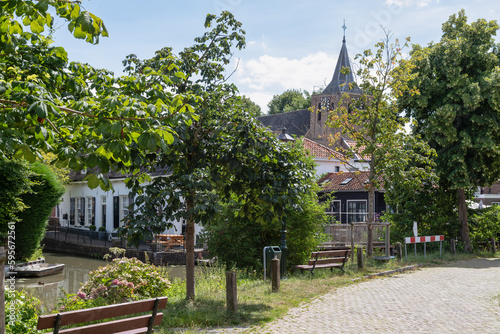 Wallpaper Mural View of the small old village of Linschoten in the Netherlands. Torontodigital.ca