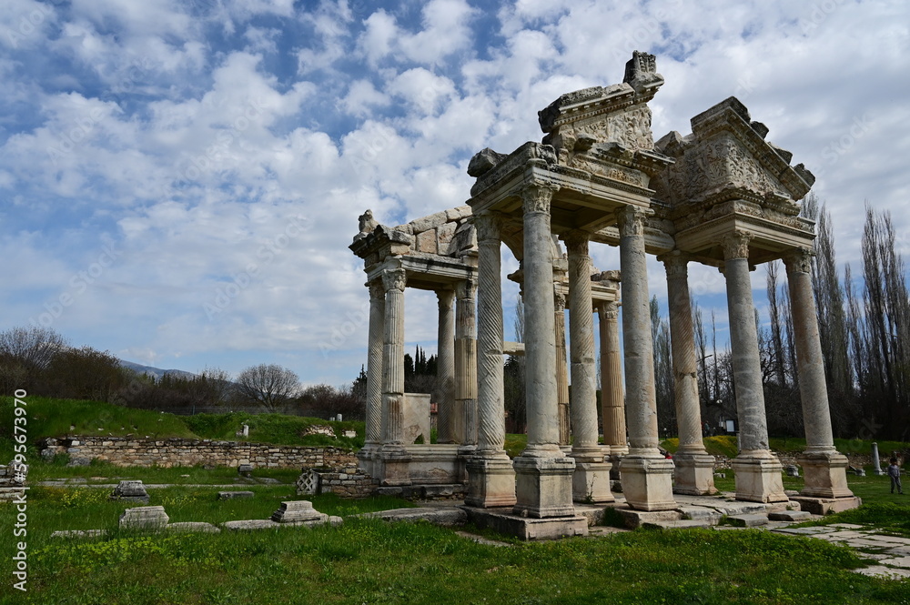 Fototapeta premium Afrodisias Ancient city. (Aphrodisias). The common name of many ancient cities dedicated to the goddess Aphrodite. The most famous of cities called Aphrodisias. Karacasu - Aydın, Turkey