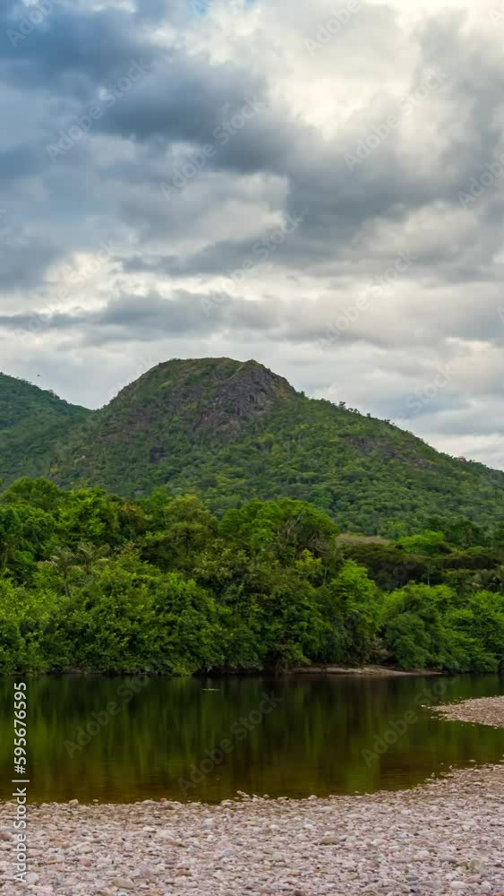 Time-lapse: Corocoro river and cloudy sky. Venezuela Time-lapse: Corocoro river and cloudy sky. Venezuela