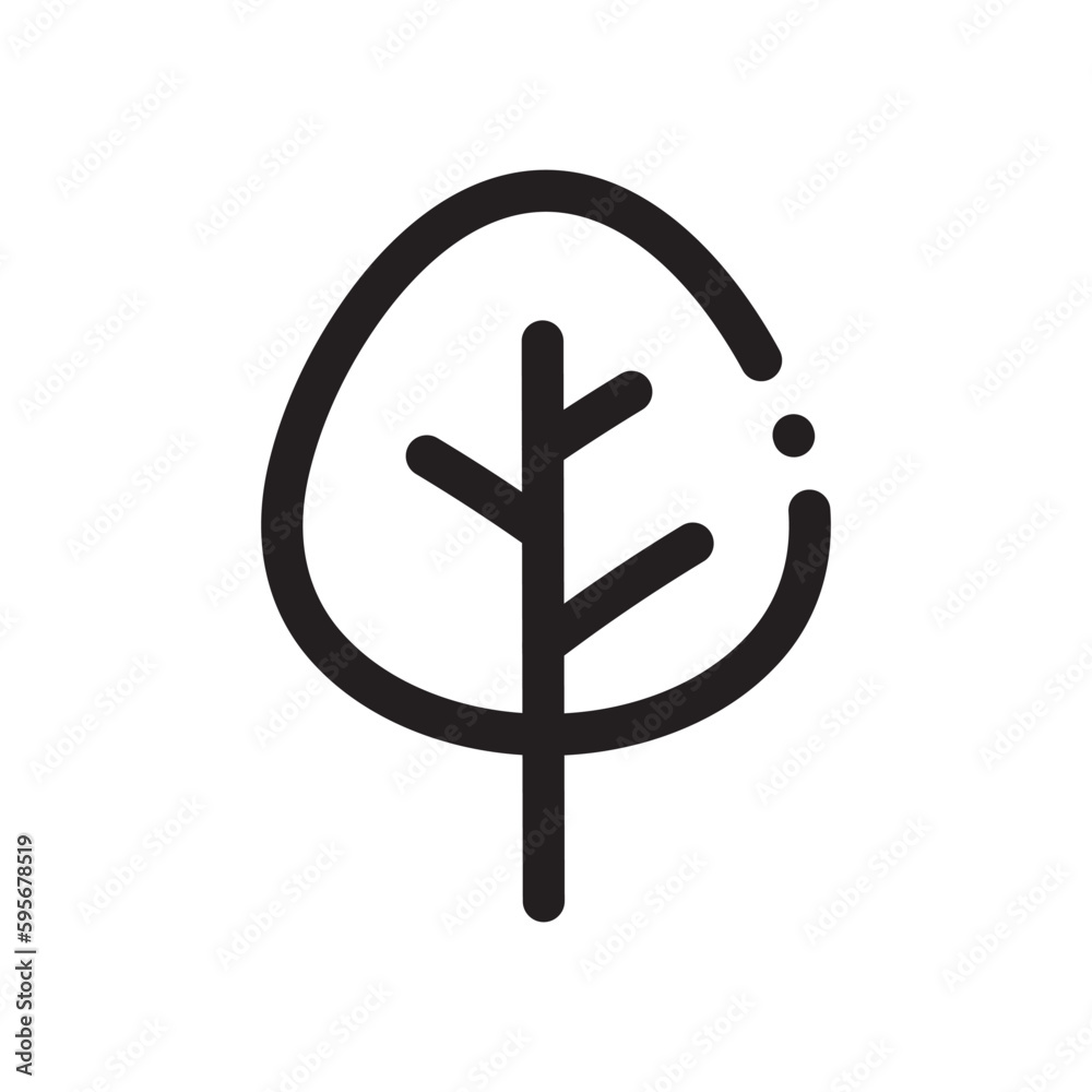 Tree vector line icon. Tree flat sign design. Tree symbol isolated pictogram. UX UI linear icon outline sign Tree vector line icon. Tree flat sign design. Tree symbol isolated pictogram. UX UI linear icon outline sign