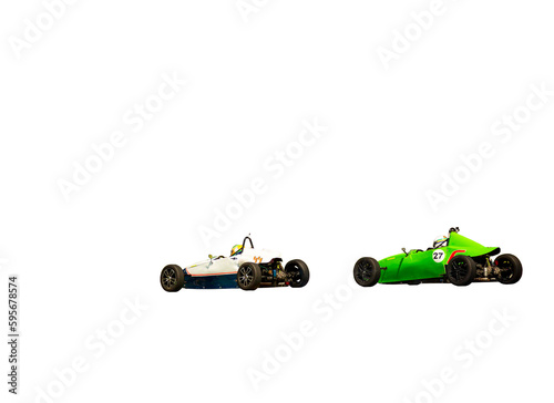 Carros de corrida em alta velocidade na pista do Autódromo de Interlagos, São Paulo. Formato de arquivo em png com fundo transparente. photo