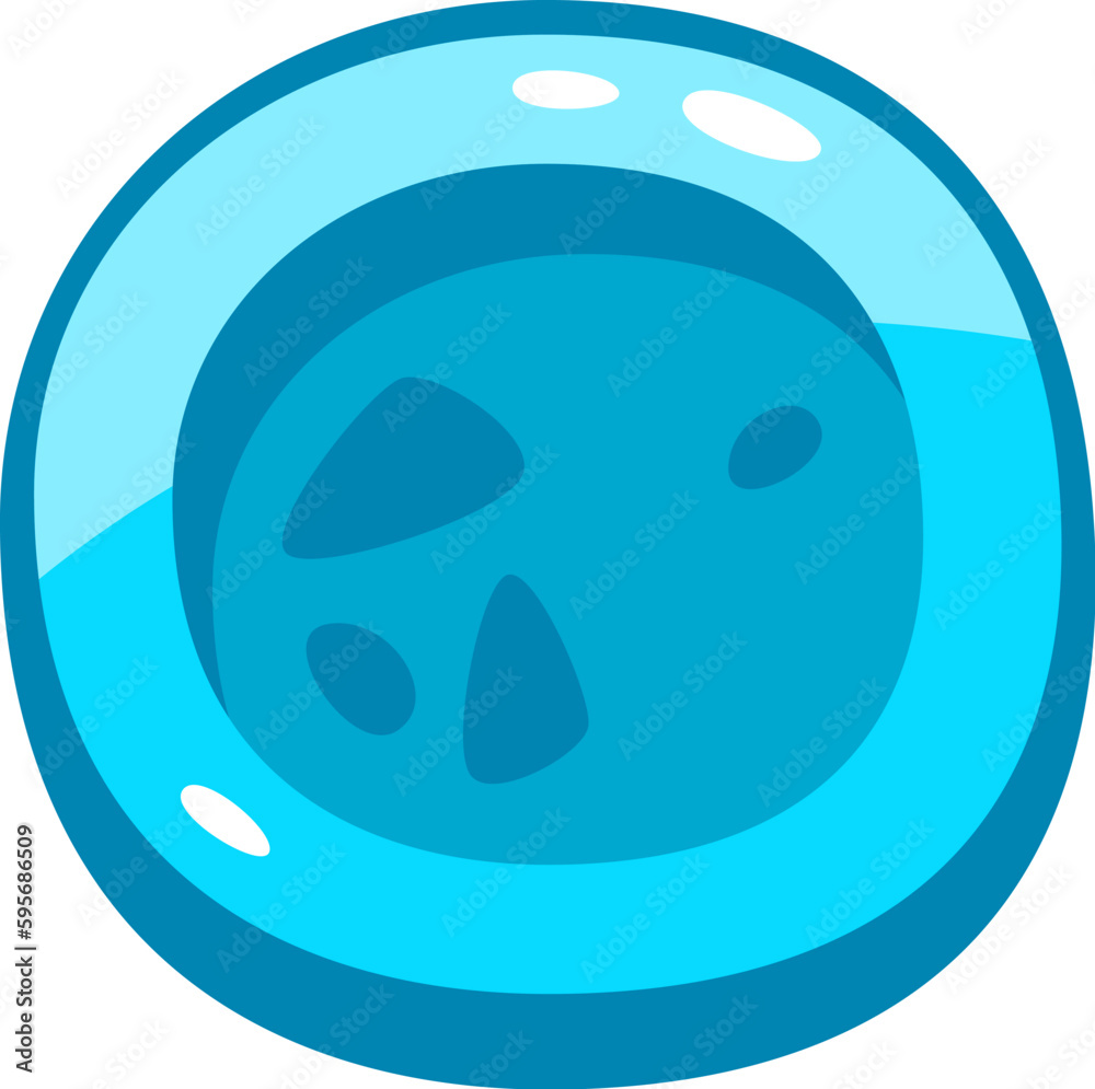 Fototapeta premium Round Game Button