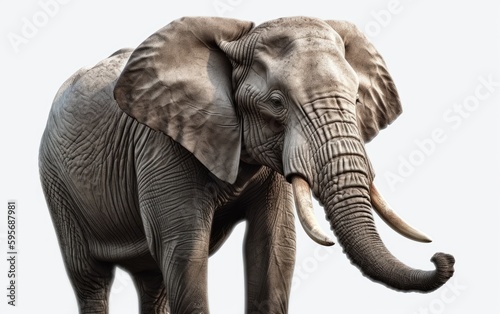 An elephant in a background safari animals elephant wallpaper Generative AI
