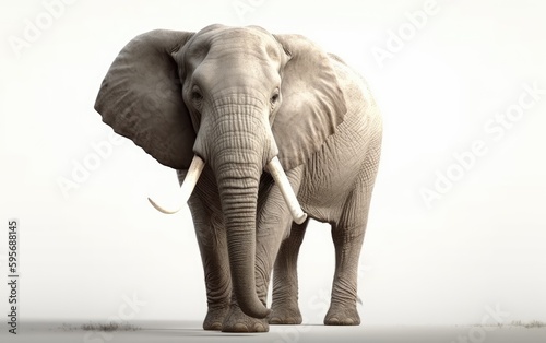 An elephant in a background safari animals elephant wallpaper Generative AI