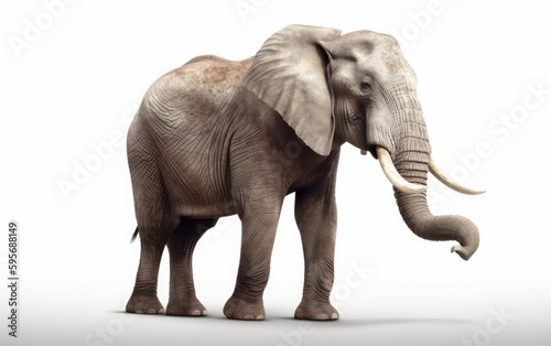 An elephant in a background safari animals elephant wallpaper Generative AI © mureli