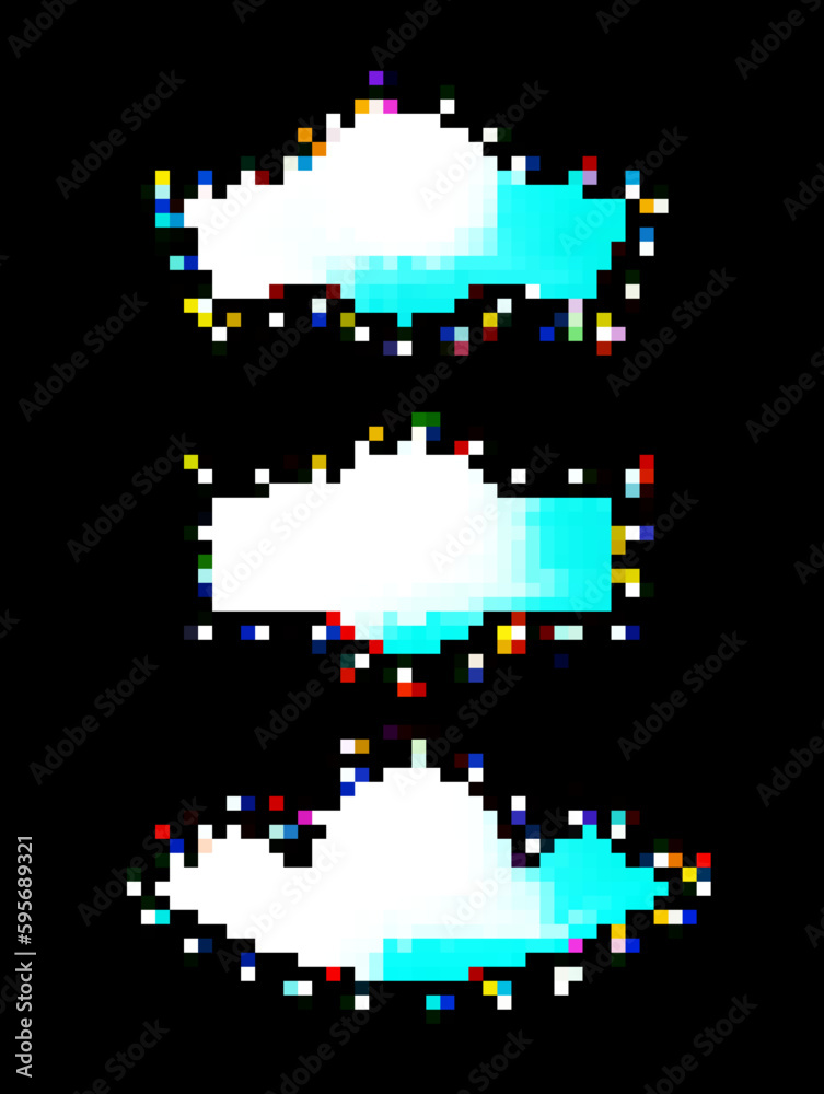 Fototapeta premium Isolated vector set of mirror with bulb frame