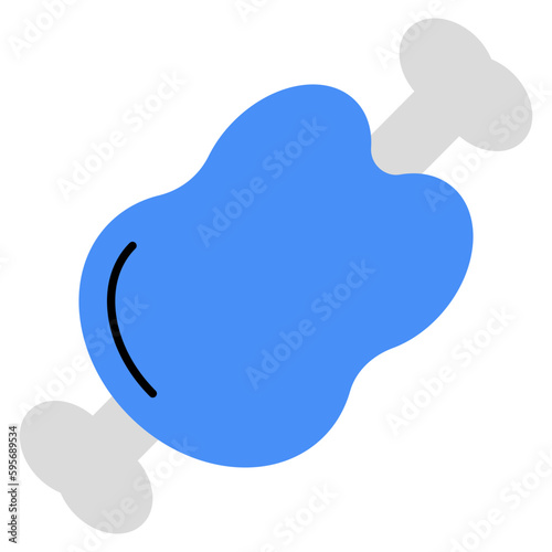 A perfect design icon of drumstick