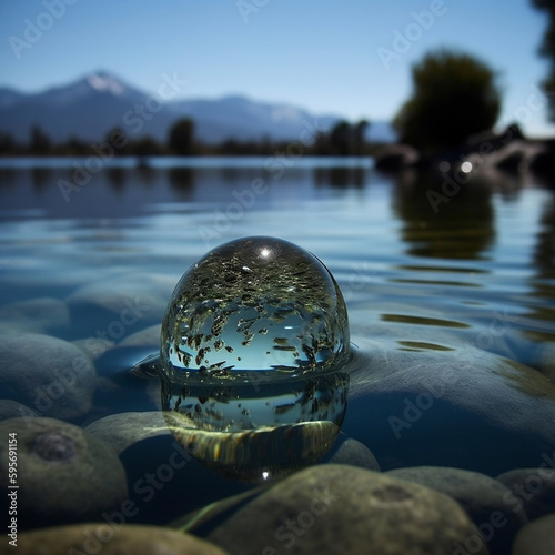 glass globe on the water