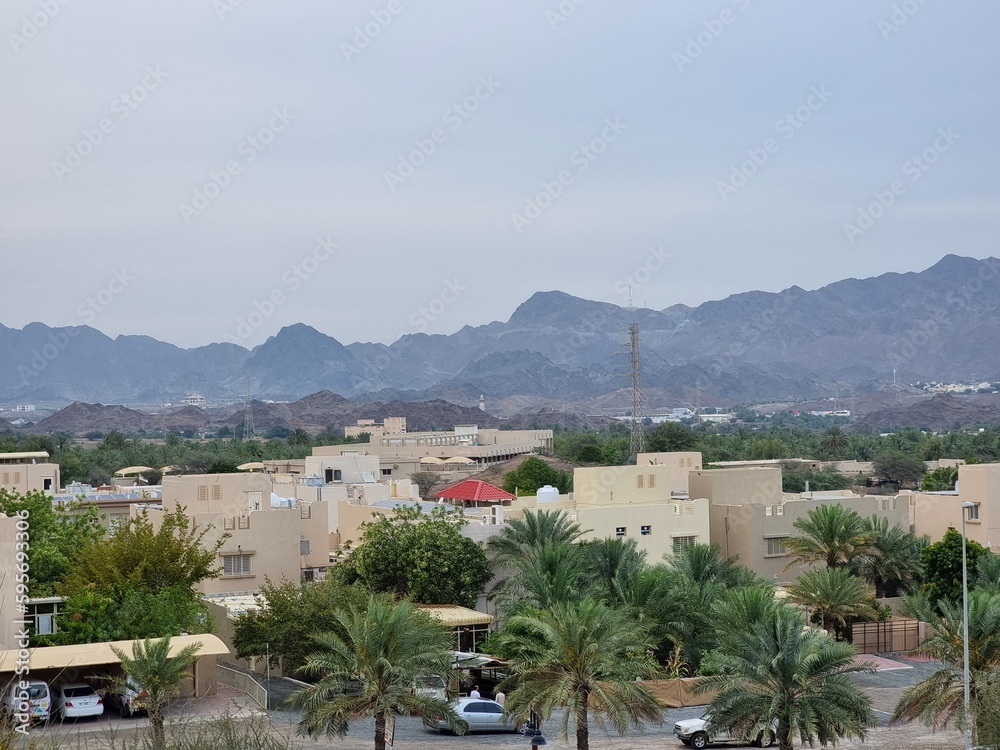 View of the city hatta, Dubai, UAE View of the city hatta, Dubai, UAE