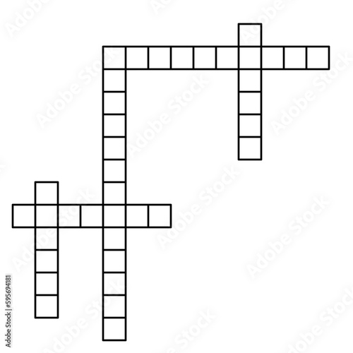crossword puzzle vector illustration