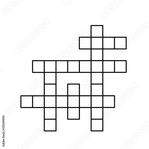 crossword puzzle vector illustration