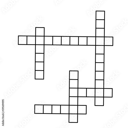 crossword puzzle vector illustration
