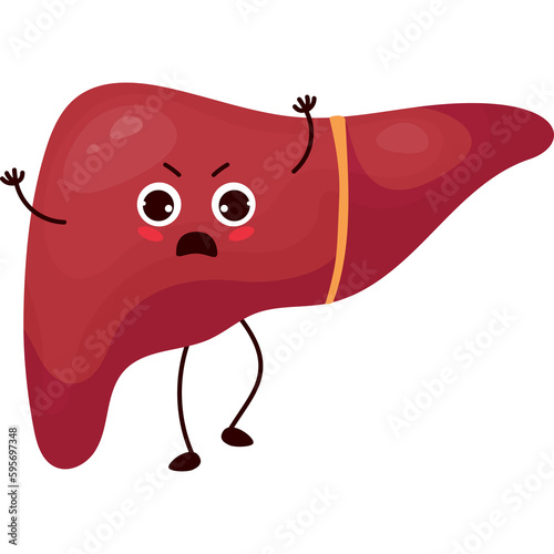 indignation cartoon liver