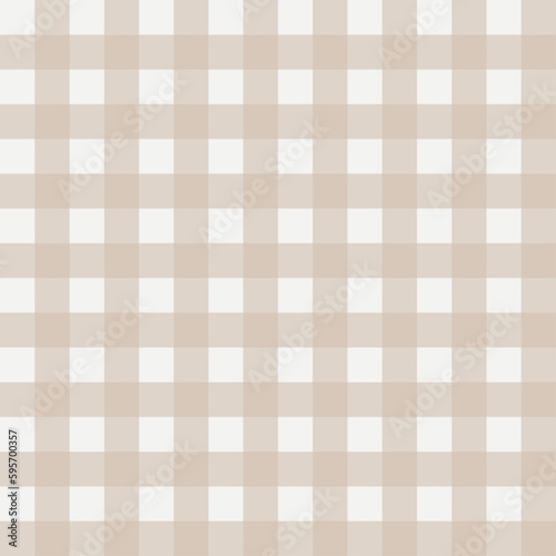 Seamless aesthetic beige print for a plaid, shirt, blanket. Vector