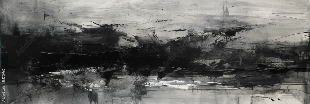 Trace in the infinity + fine gritty texture + greyscale + abstract + stark brushstrokes. AI generative Trace in the infinity + fine gritty texture + greyscale + abstract + stark brushstrokes. AI generative