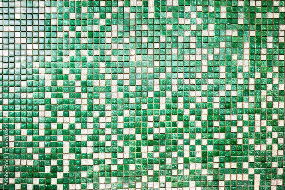 Tile wall background with colorful pieces, generative ai. Tile wall background with colorful pieces, generative ai.