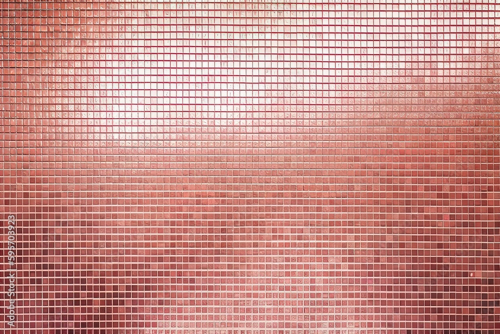 Tile wall background with colorful pieces, generative ai. Tile wall background with colorful pieces, generative ai.