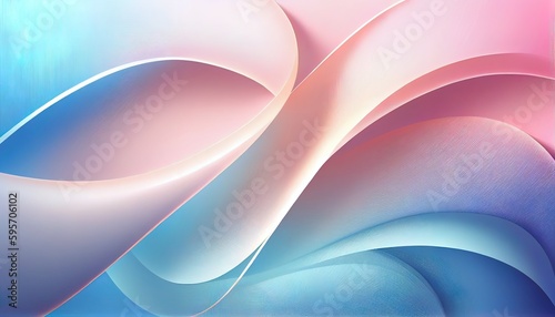 Tranquil Gradient   Delicate Lines Abstract Background  Pastel Pink to Sky Blue  Graceful Curves  Toon Shading  Flat Colors  Simplified Shapes  Bold Outlines  Dynamic Poses. Generative AI.