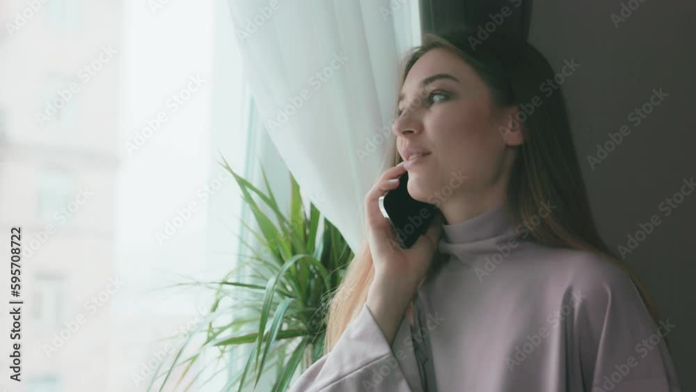 Young business woman on remote freelance working or education Young business woman on remote freelance working or education