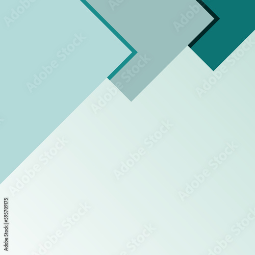 abstract pile of teal blue half square shape as ornament or decoration presentation background template element and geometric wallpaper