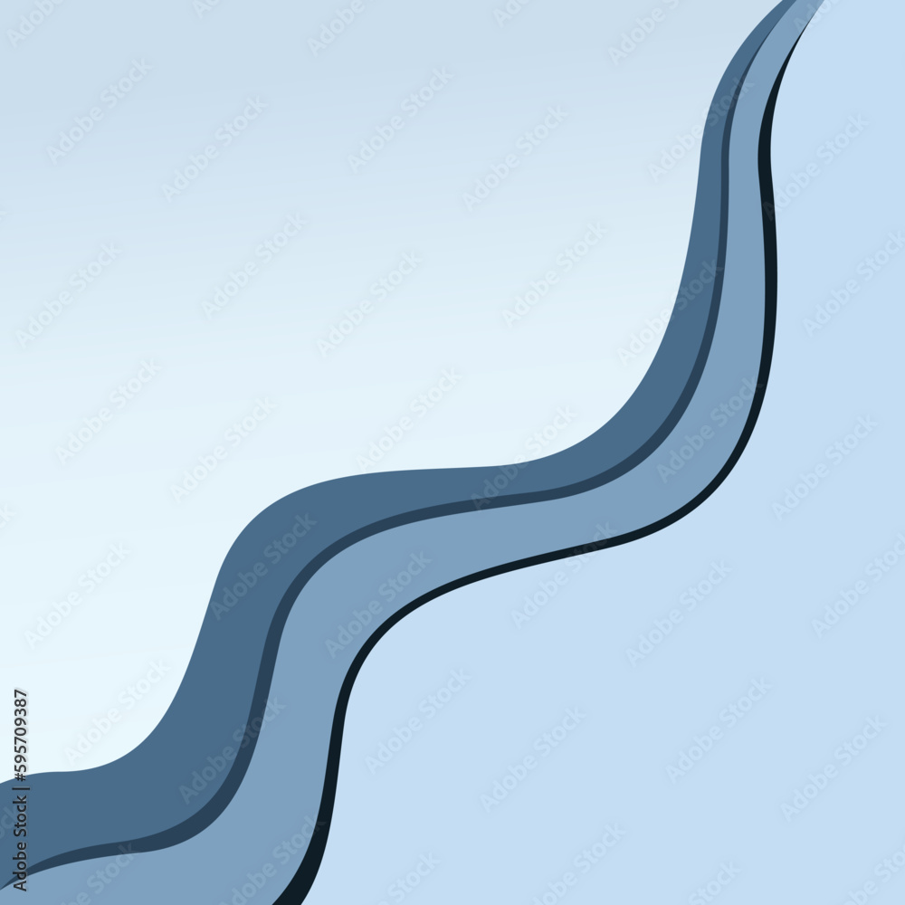 abstract smooth fluid wave shape as corner frame with blue color tone scheme for background presentation template or wallpaper business illustration abstract smooth fluid wave shape as corner frame with blue color tone scheme for background presentation template or wallpaper business illustration