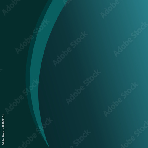 dark green abstract elegant smooth curve wave shape for background presentation template or wallpaper business illustration