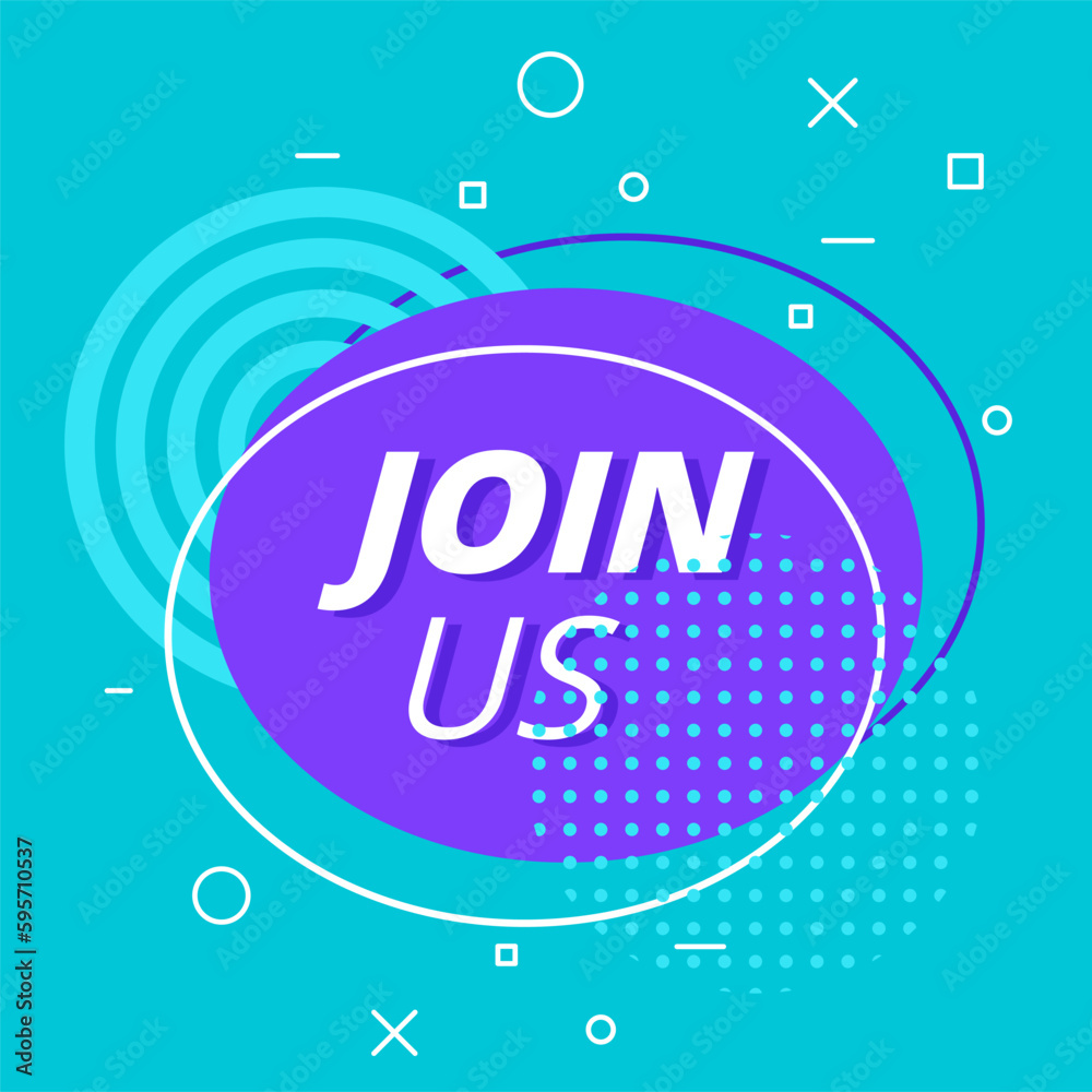 Join us concept. Job invitation, special offer for workers. Expansion of staff and search for talented employees. Template, layout and mock up. Cartoon flat vector illustration