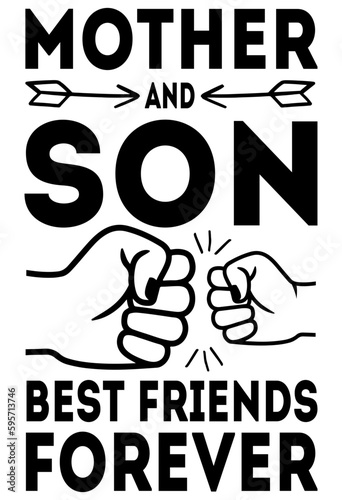 Mother and Son best friends forever svg For Mother's day