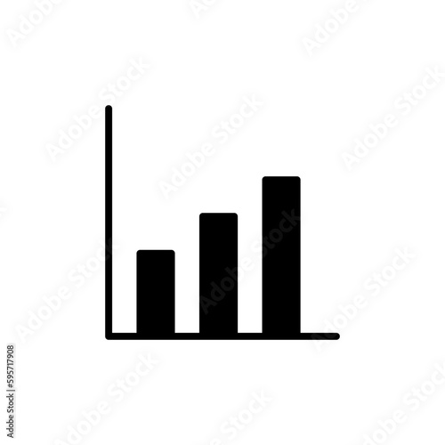 Growing graph Icon vector. Chart icon. Graph Icon