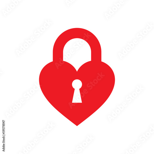 Heart lock icon