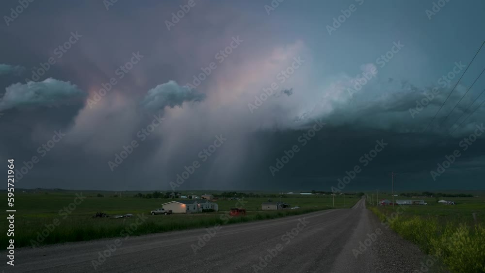 Light Fading Away As A Lightning Storm Drifts Into The Night Light Fading Away As A Lightning Storm Drifts Into The Night