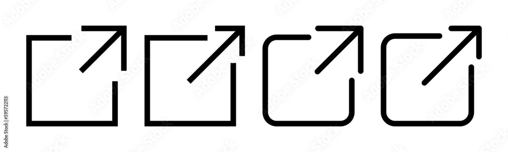 External link icon vector illustration. link sign and symbol. hyperlink symbol External link icon vector illustration. link sign and symbol. hyperlink symbol