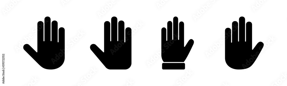 Hand icon vector illustration. hand sign and symbol. hand gesture Hand icon vector illustration. hand sign and symbol. hand gesture