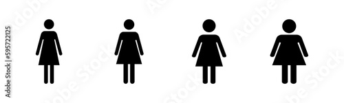 Female icon vector illustration. woman sign and symbol