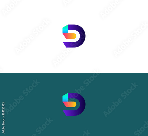 Letter D logo icon design template elements