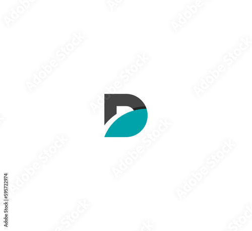 Letter D logo icon design template elements. 3D Colorful D letter logo.