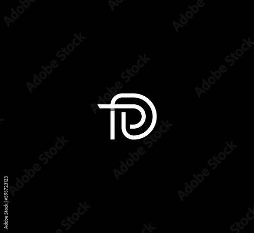 Letter D logo icon design template elements
