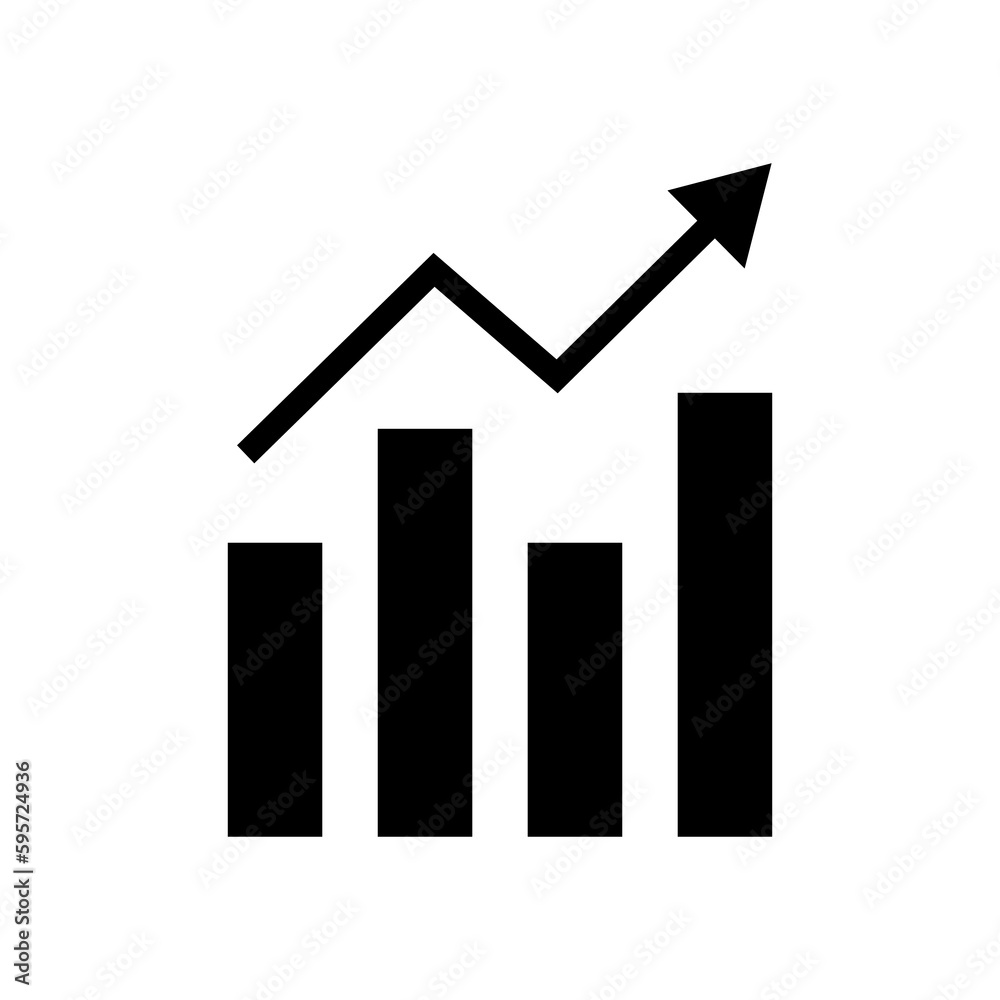 Graphic icon vector. growth sign vector illustration..eps Graphic icon vector. growth sign vector illustration..eps