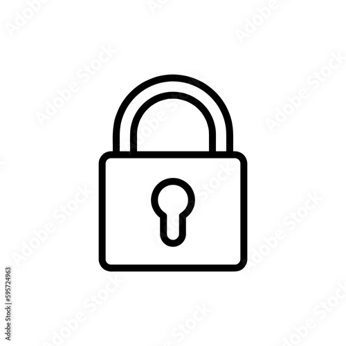 lock icon vector. Simple padlock sign for app and site..eps