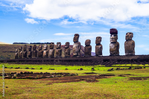 Ahu Tongariki Monuments from Easter Island / Rapa Nui