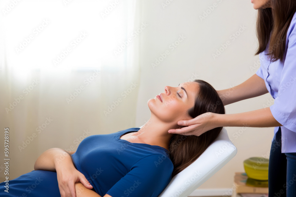Therapist hypnotizing a patient. High quality generative ai Therapist hypnotizing a patient. High quality generative ai