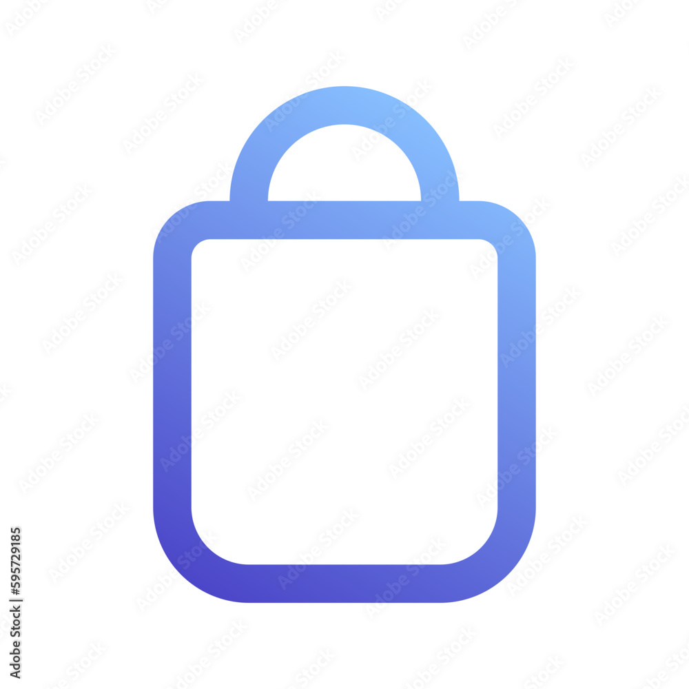 shopping bag gradient icon shopping bag gradient icon